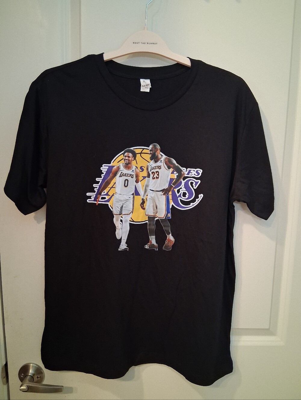 LeBron and Bronny Los Angeles Lakers Graphic T-shirt